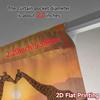 Set Of 2 Modern Flat Printing Curtains Without Rod Sunset Safari Curtain Durable Polyester Fabric All
