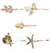 Hair Clip Retro Olive Branch Hairpin Bride Headdress Bangs Pin Non-slip Barrette for Girls Women Type 1