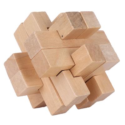 Intelligent Jigsaw Lock Toy Wooden Interlocking Puzzles Game Toy Adult Brain Teaser Toy