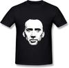 Men's Nicolas Cage Face T Shirts Black