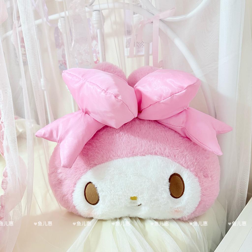 My Melody Cartoon Plushies Lovely Stuffed Anime Kawaii Plush Toy Back Cushion Headrest Car Accessories Seat Belt Cover