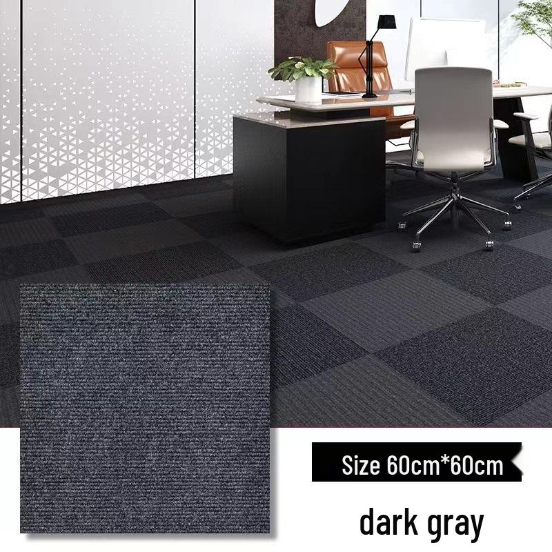 Large Square Patchwork Carpet: Anti-Slip, Self-Adhesive, Waterproof for Office & Bedroom Floors
