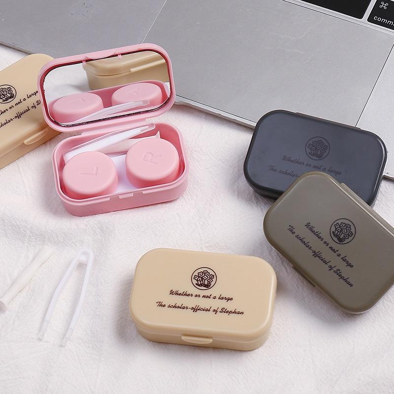 Leak-proof Contact Lens Case Portable Travel Kit for Girls High Sealing Lens Storage Box Compact Container with Mirror Tool
