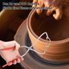 2Pcs Pottery Clay Sculpture Glaze Tong Dipping Tong Glazing Tools Metal Pottery Clamp for Clay Modeling Sculpturing Craft Making