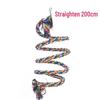 Cotton Rope Spiral Ladder: Colorful Chew Toy and Climbing Stand for Parrots