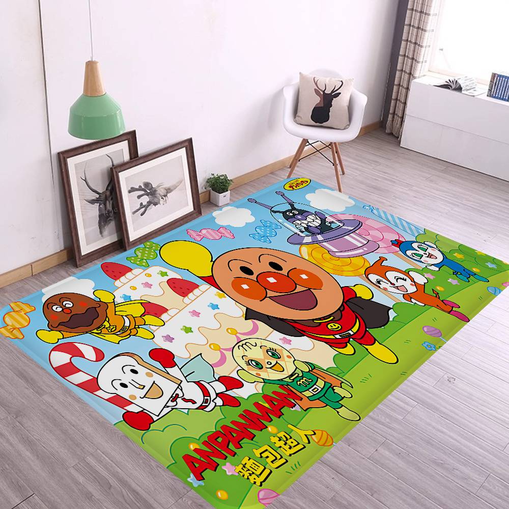 Classic Anime A-Anpanman-Cartoon Kitchen Mat Kids Room Bedroom Decoration Balcony Anti-Slip Doormat Living Room Alfombra