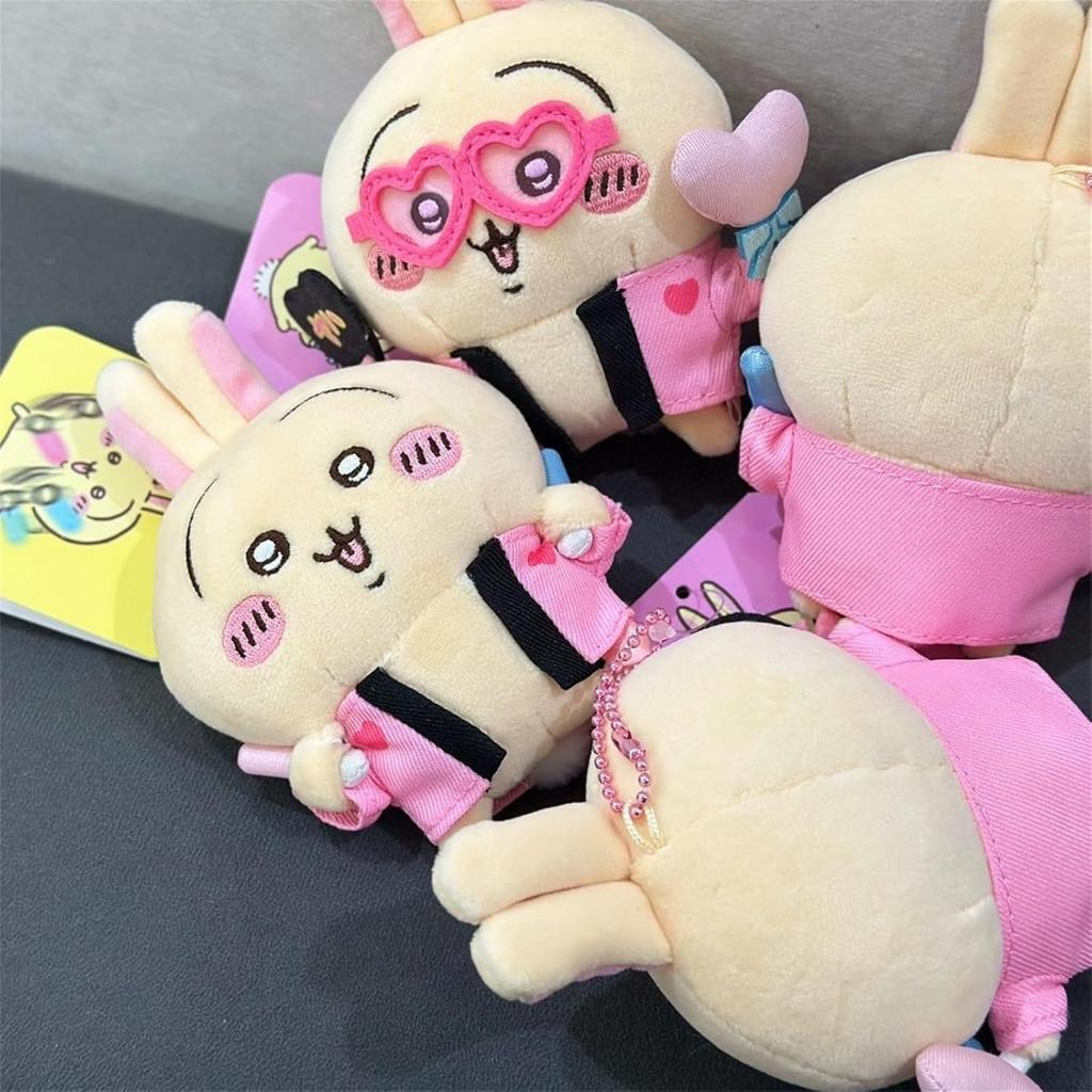 Soft and Cute Sitting Rabbit Plush Doll, Perfect for Everyday Use As a Keychain, Cheering Goods, Mascot, Everyday Decoration, Cosplay Accessory,