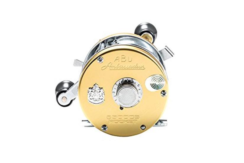 AbuGarcia Ambassador 6501CS Rocket Šampaňské Zlato Levá Ruka Dvojitá Rukojeť Bass Hlava Hadí Sumec Hladinový Kulatý Naviják