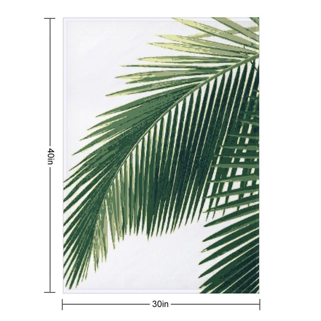 Tropical Palm Leaves Throw Blanket Camping Luxury for babies Sofa Throw Blankets