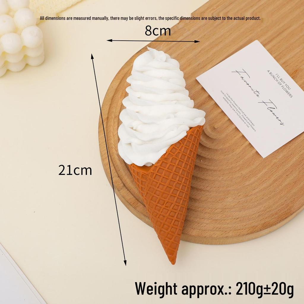Giant Burger and Ice Cream Cone Model Ornament for Display
