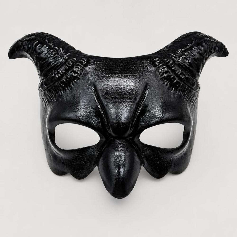 PVC Full/Half Face Mask Masquerade Ball Halloween Costume Mask Demon Devil Horn Mask  Cosplay Event
