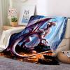 Dragon Treasure Flannel Blanket Throw Blanket Soft Warm Sofa Bed Camping Home Decor Unique Christmas Gift Cs92228