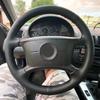 All Black Sewing Leather Steering Wheel Cover For BMW E36 E46 E39 X3 E83 X5 E53