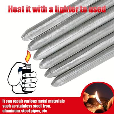 3/6/9pcs Low Temperature Easy Welding Strip,Easy Melt Powder Core Welding Rod, Solder Welding Strip, Stainless Steel Copper Iron Aluminum Welding Tool