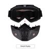 Modular Mask Detachable Goggles Motorcycle Racing Helmet Protective Face Mask Shield