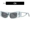 Vintage Retro Stil Sonnenbrille Herren Rechteckige Form Ausgehöhlter Bügel Sonnenbrille Damen Europäisch Amerikanischer Stil Damen Sonnenbrille