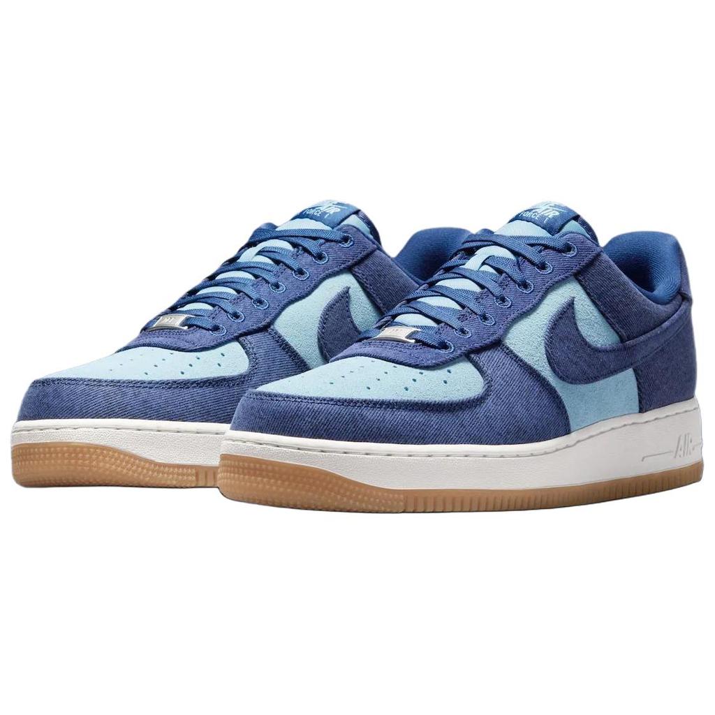 Nike Air Force 1 07 LV8 Denim Men Sneakers Blue Navy Worn-Blue IR0951-400