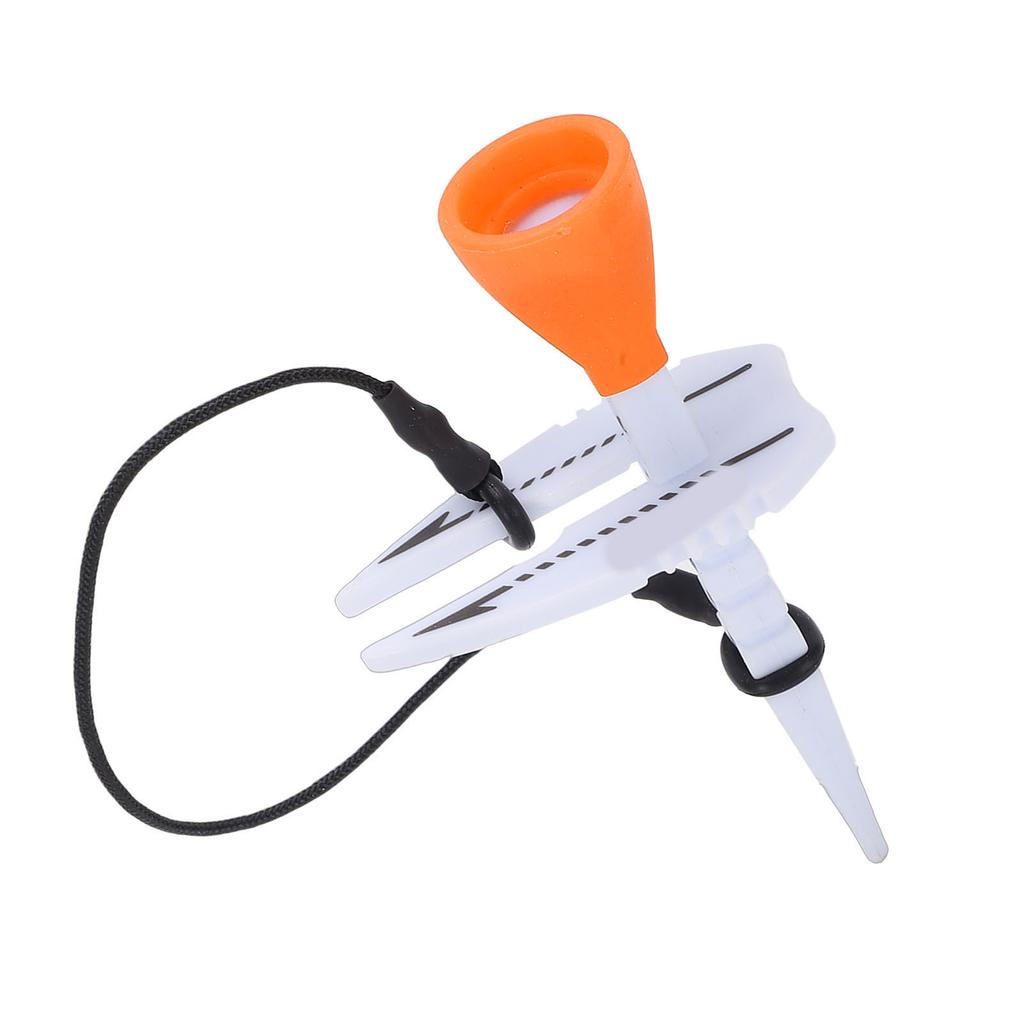 35 to 55mm Height Adjustable Tee with Marker ABS Ball Tee Aiming Direction Practice Accessory for Training Orange