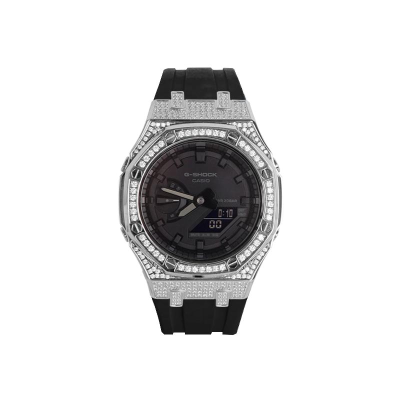 Casio Unisex 48.5mm Black Watch GA-2100-1A1(Watch8--)