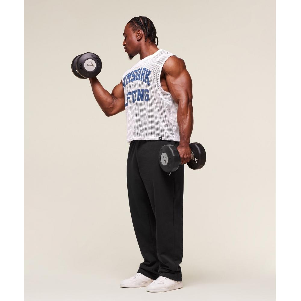 Gymshark Mesh Oversized Tank White A2c6p Wb57