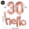 30th Birthday Decorations For Her Rose Gold Plates Napkins CupsTablecloths Hello30 Balloons 30th Birthday Party Favors For Women