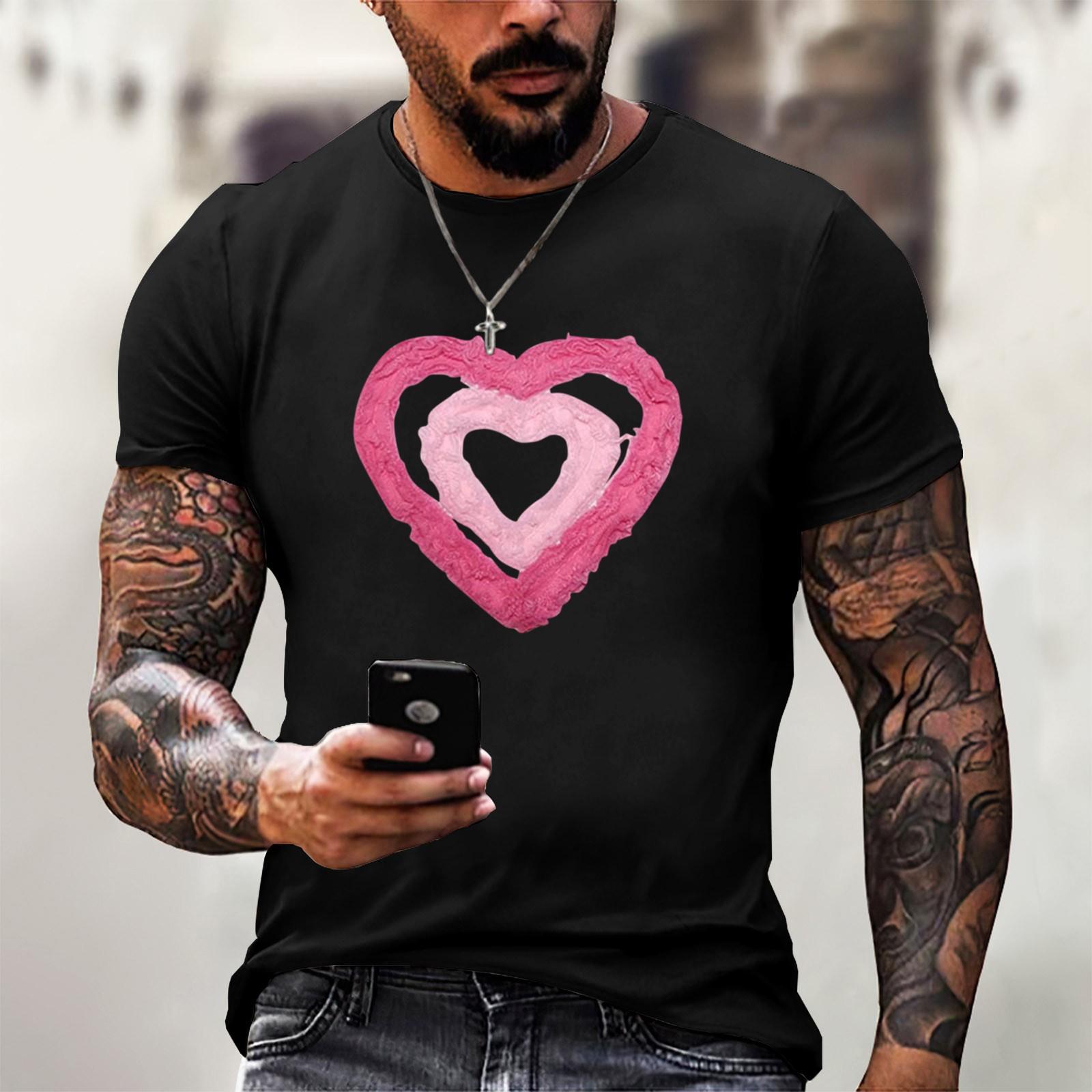 

Летняя мужская популярная футболка с круглым вырезом и коротким рукавом с принтом L чёрный