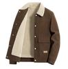 Men's Suede Plush Jacket: Warm, Thickened, Casual Wear for Spring, Autumn, and Winter