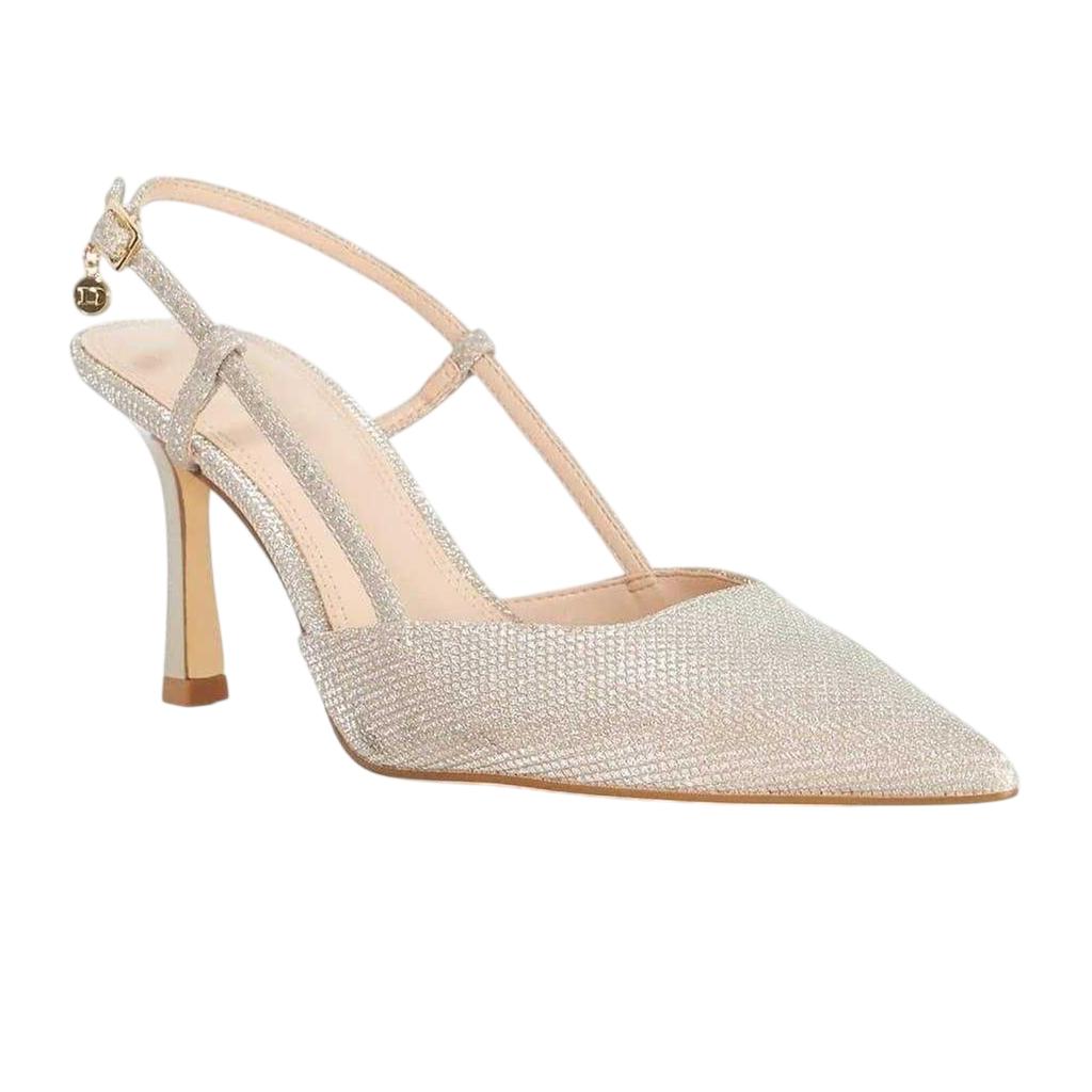Dune London Womens/Ladies Composure Metallic Sling Back Party Stiletto Heel Pumps
