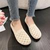Summer Mesh Fabrics Breathable Flats Women Shoes Ventilate Lace Leisure Loafers Mom Shoes Comfort Casual Light Sneakers