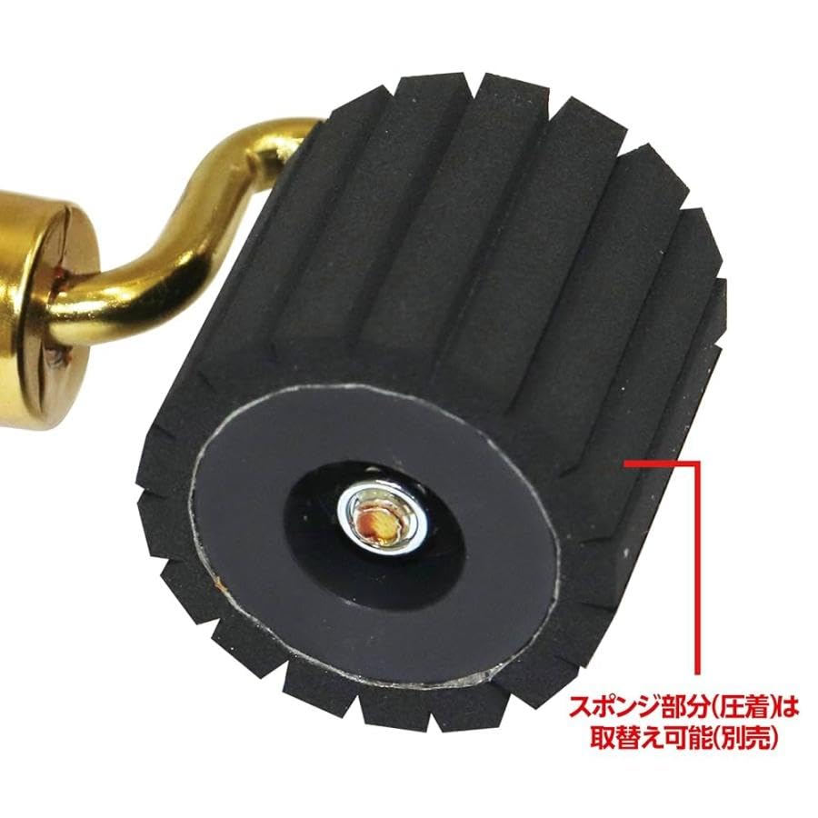 Firmly Presses Masking Tape and Other Items! RakuHARU Masking Presser Roller, Red, with Replacement Sponge