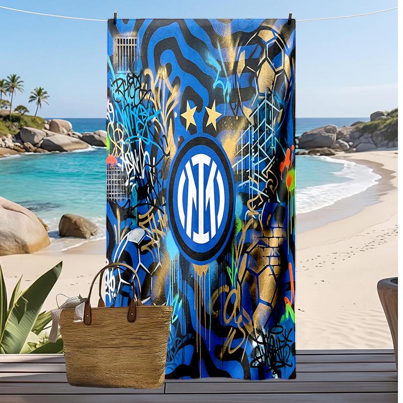Borussia Dortmund Printed Beach Towel Quick Dry Soft TowelPortable Large Rectangular Beach Blanket for Travel Swimming Pool