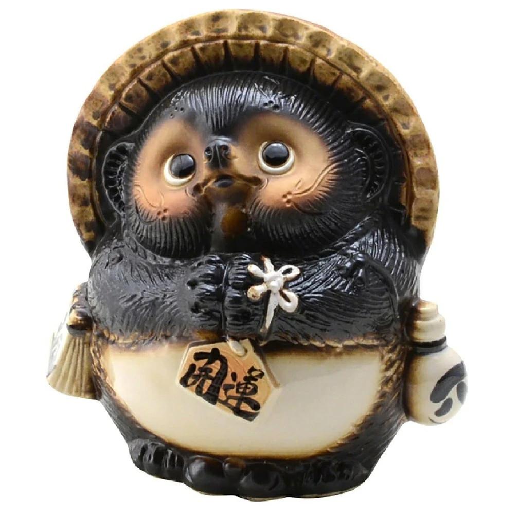 Shigaraki Pottery Tanuki Raccoon Dog Onegai Tanuki Male Made In Japan