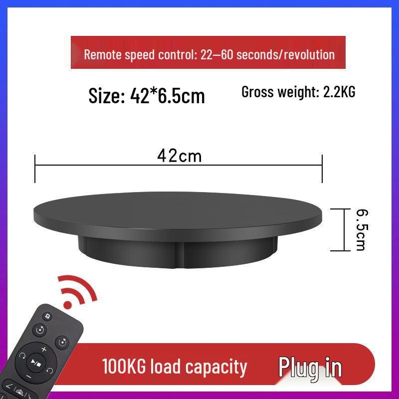 Automatic Electric 360° Rotating Photography Turntable for Live Broadcast and Photo Shoots