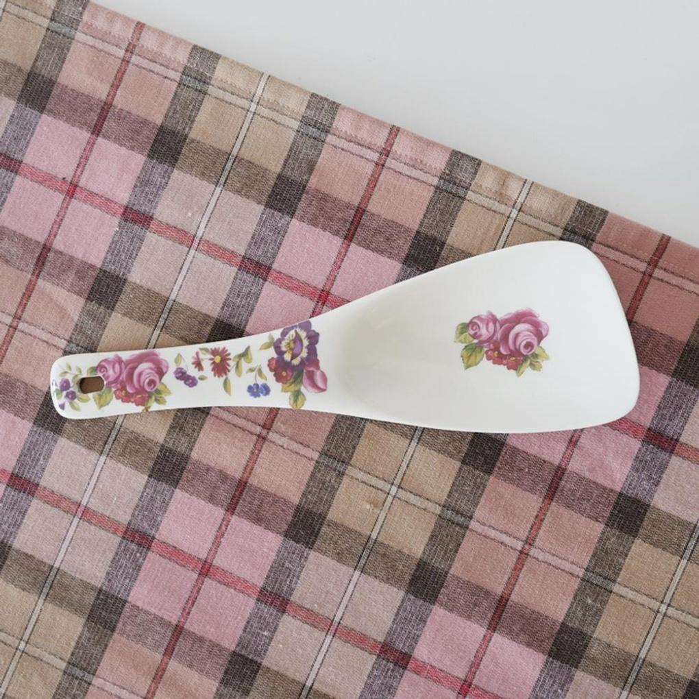 Vintage Flower Melamine Cookware Triangular Spatula