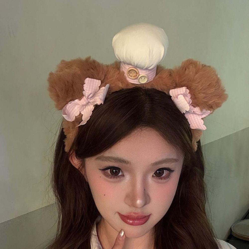 Fluffy Plush Headbands Soft Animal Hair Hoops Faux Fur Tiaras Cute Hairbands Daily Wear