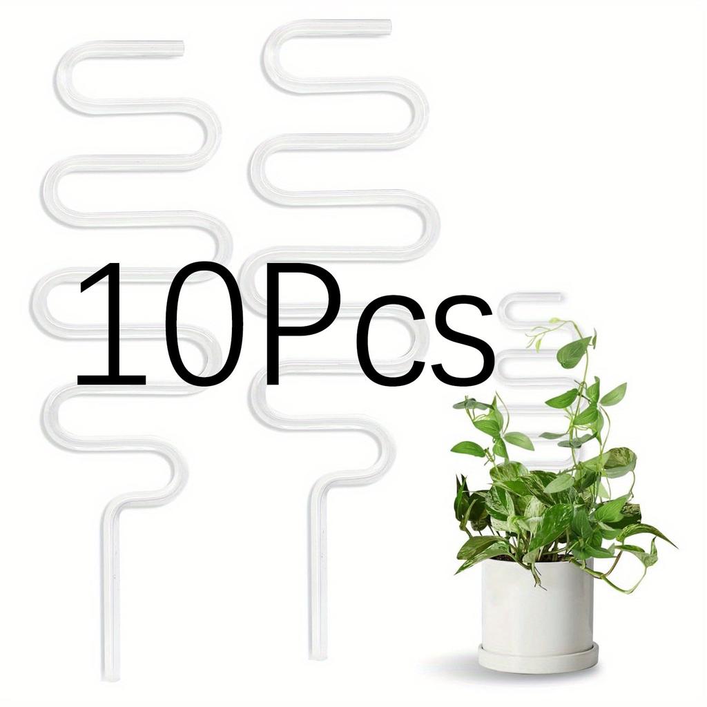 Curved acrylic plant climbing frame, transparent and durable, suitable for indoor vines and flower pots support