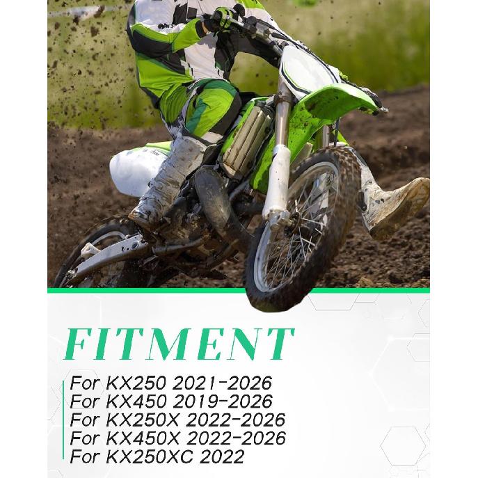 Motorrad Kupplungsbremshebel für KX250 2021-2026, KX450 2019-2026, KX250X/KX450X 2022-2026, KX250XC 2022 Dirt Bike, Grün