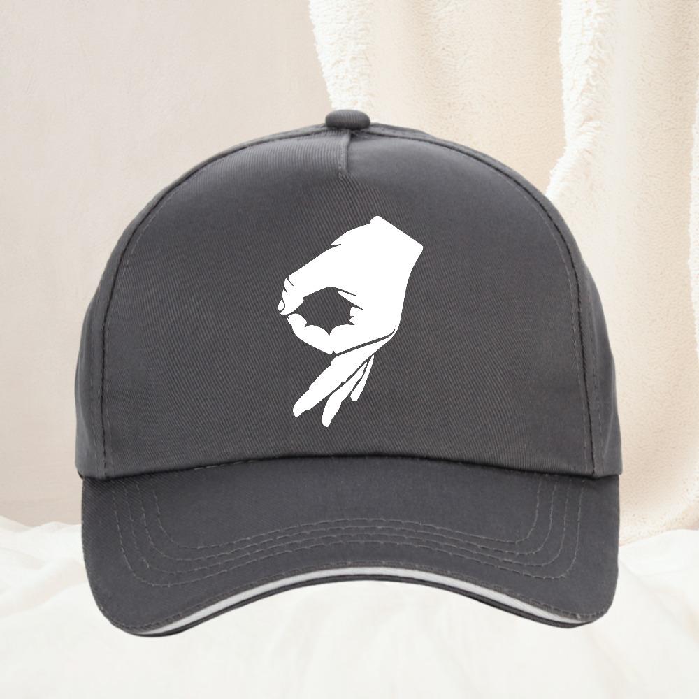 HOT SALE You Looked Made You Look Circle Finger Game Ok Hand Prank Baseball Cap design OK circle hand hat