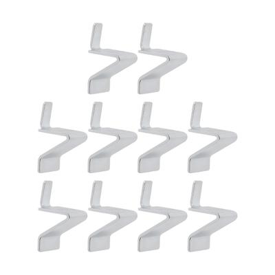 10pcs Metal Shelf Support Clip Ensure Stability Durability for Kitchen Cabinets & Closets Rusts Proof Shelf Holders