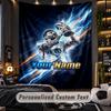 TapestryLionel Messi Custom Name Text Personalized Wall Hanging Tapestry Home Wall Decor