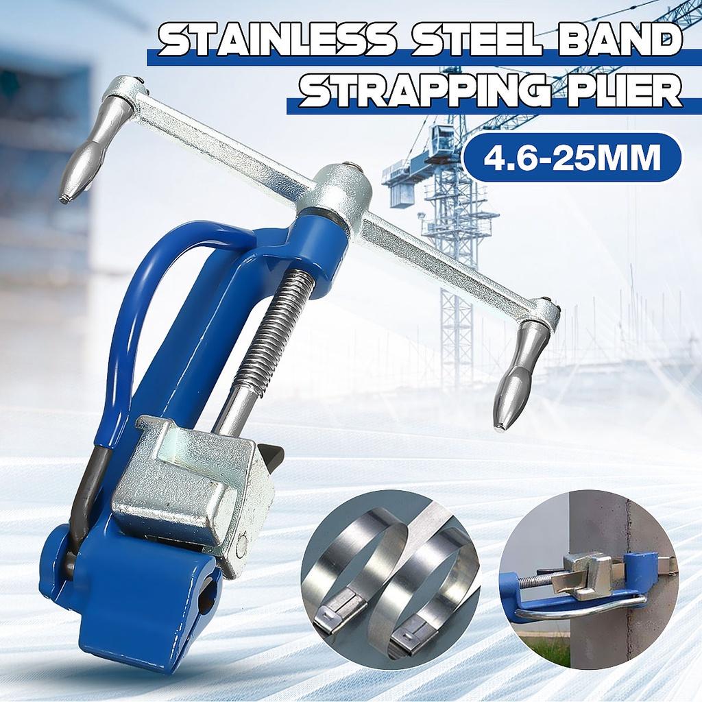 Stainless Steel Cable Tie Gun Stainless Steel Zip Cable Tie Plier Bundle Tool Tensioning Trigger Action Cable Gun with Cutter