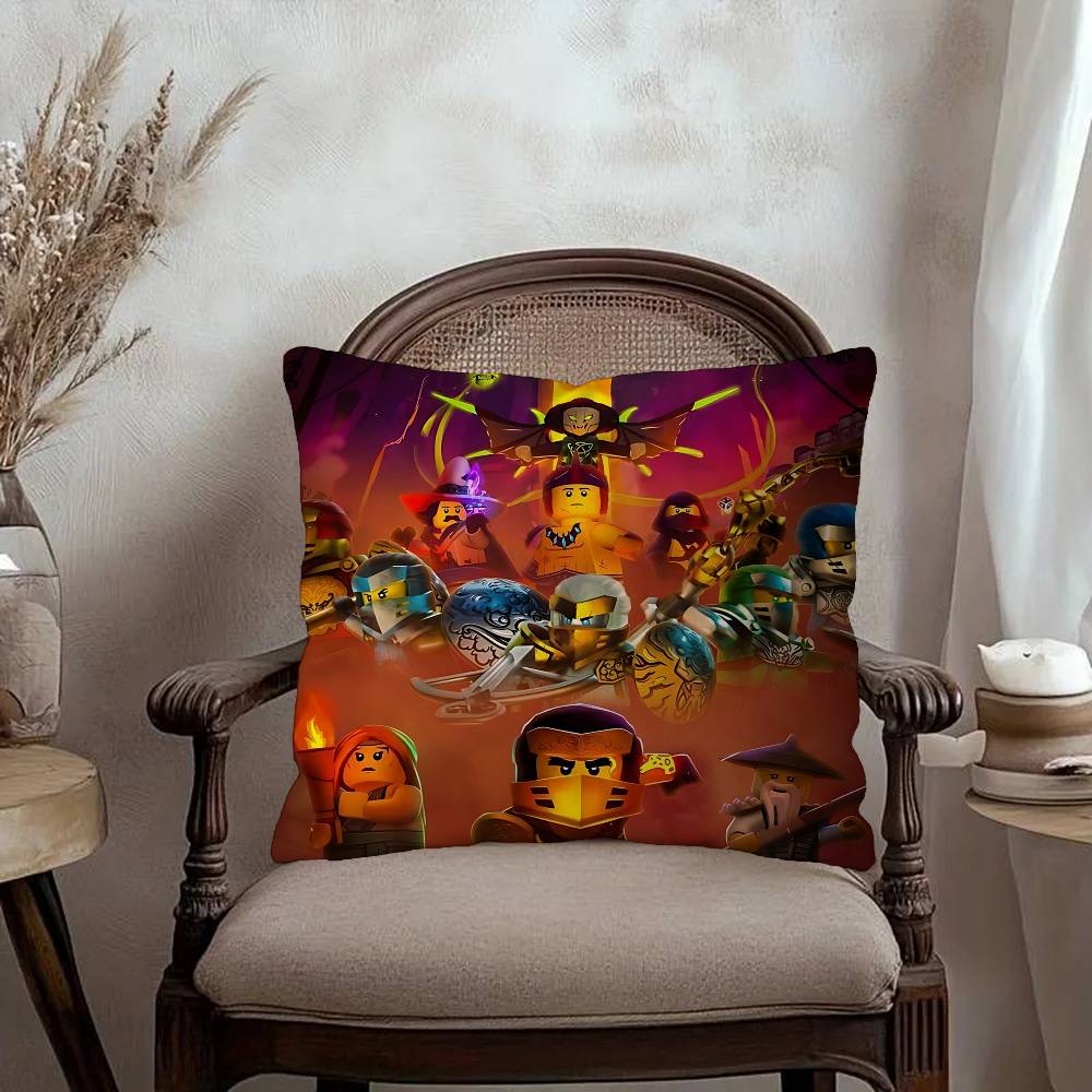 Cool Cartoon-N-Ninjago Pillow Cushion Cover Pillowcase Living Room Sofa Home Decor Customized