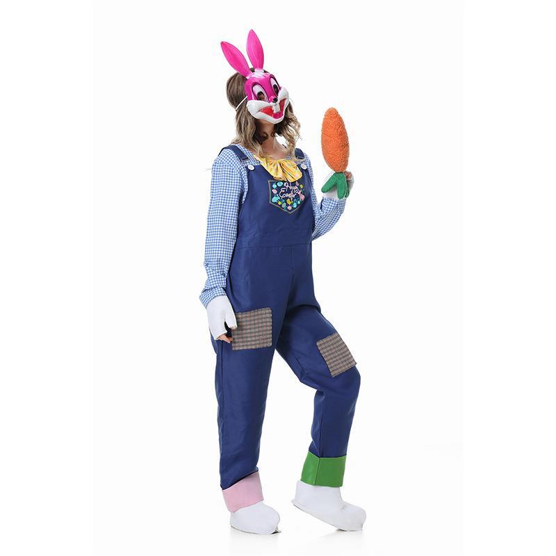 New adult men's and women's Halloween clothes Easter bunny stage performance suit