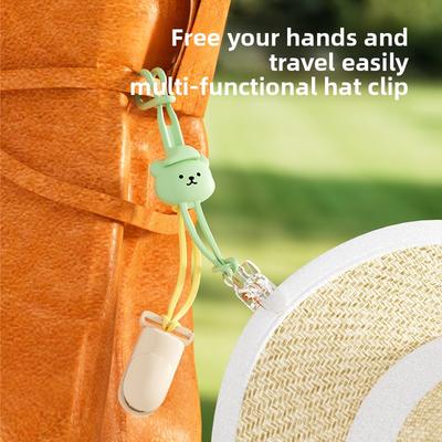 Portable Silicone Hat Clip for Travel, Hat Organizer Hook for Backpack