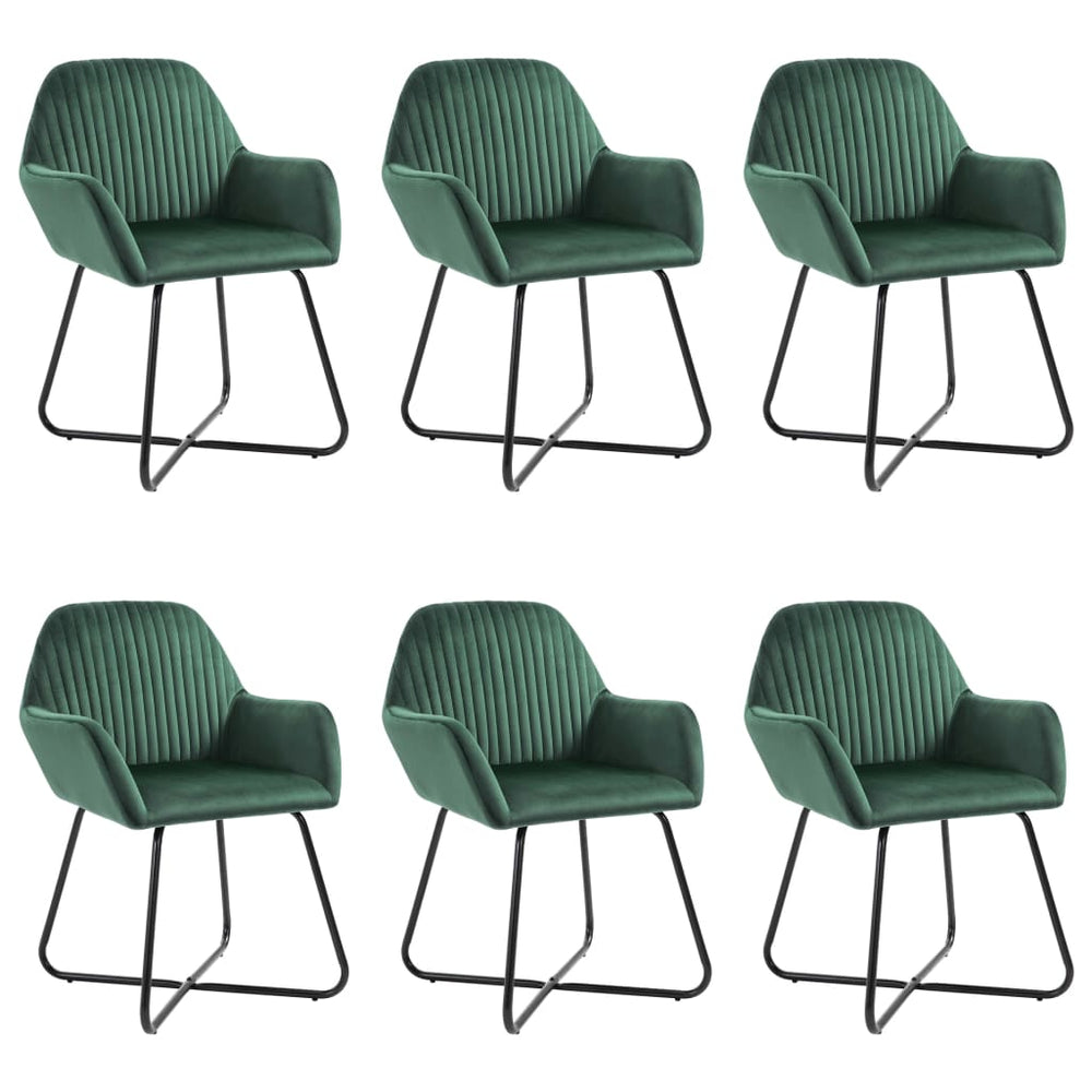 Chaises à manger lot de 6  velours
