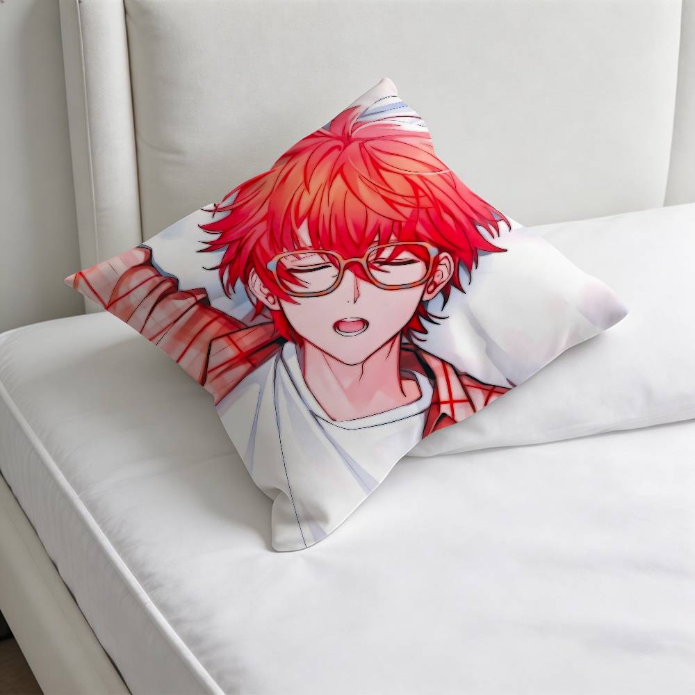 Mystic Messenger Luciel Square Pillow Case Soft Decorative Throw Pillow Cover for Home Sofa Bed