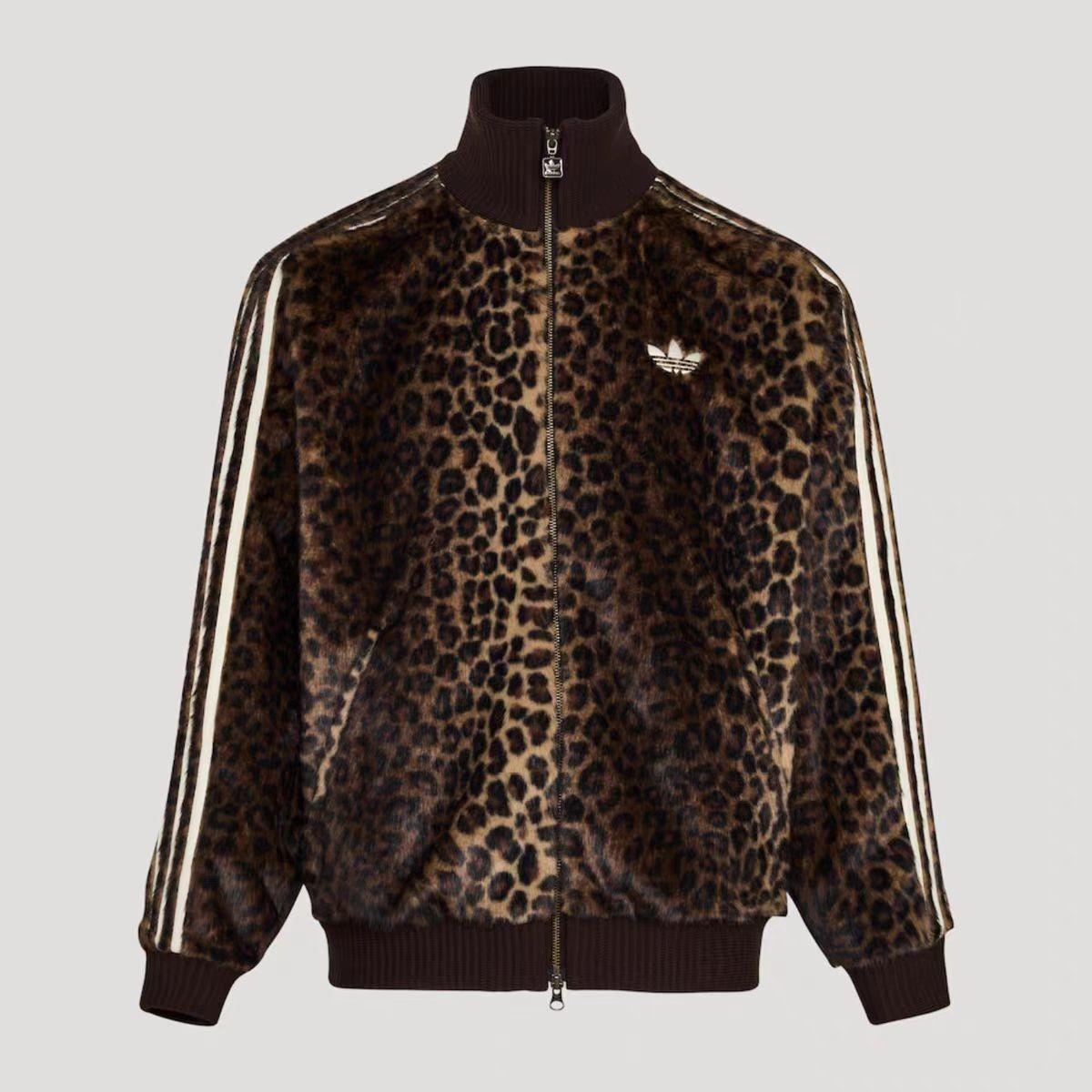 Adidas Originals FW25 JQD TT Track Top Leopard Casual Jacket KU9407 Asian Size S