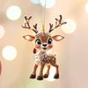 Christmas Elk Hanging Ornament Reindeer Hanging Acrylic Pendant