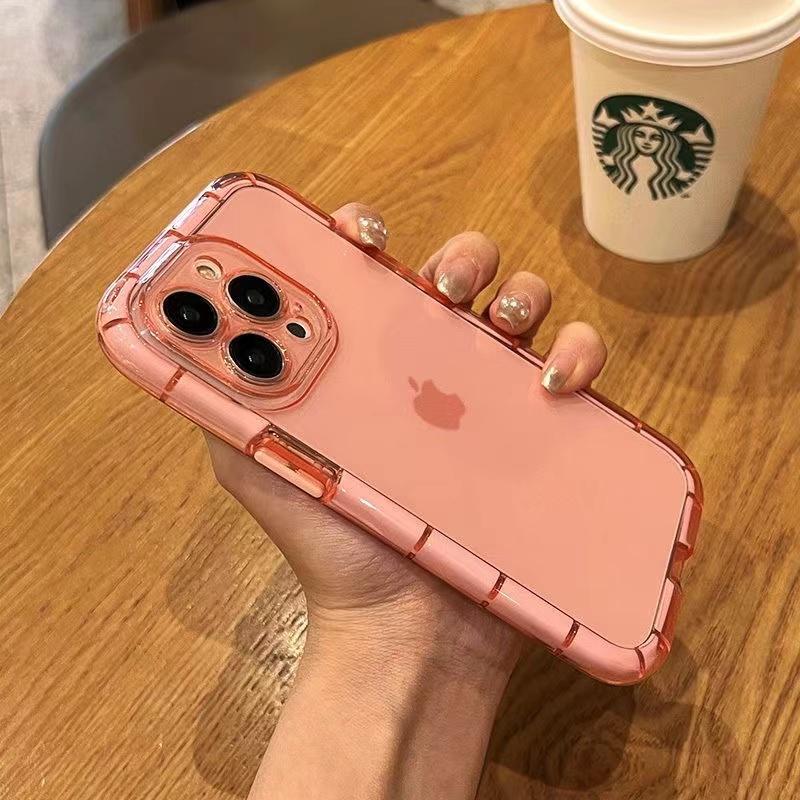 Luxury Transparent Shockproof Phone Case For iPhone 15 Pro Max 14 13 12 11 X Xs Max XR 7 8 Plus Clear Night Light Bumper Cover
