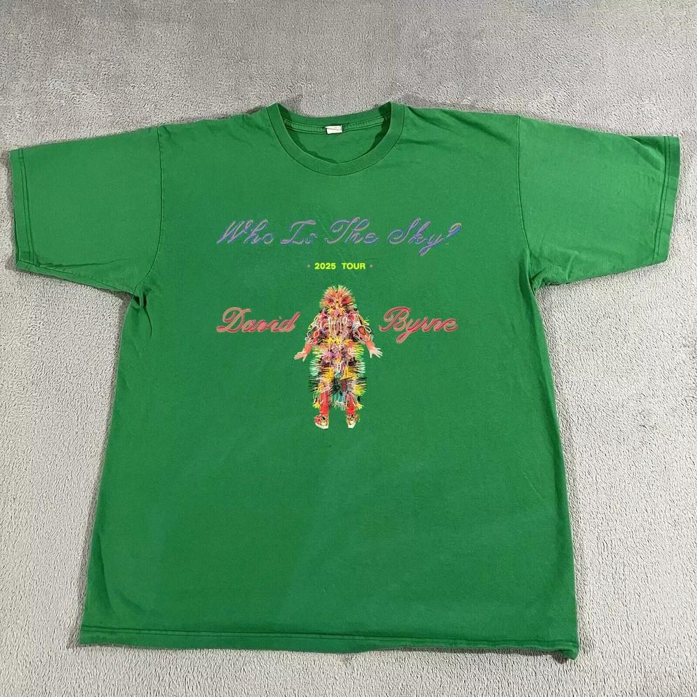 An Evening With David Byrne Who Is the Sky Tour T Shirt Size S-4XL